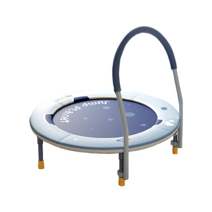 36” Foldable Indoor Kids Trampoline with Adjustable Armrests – Supports up to 100KG